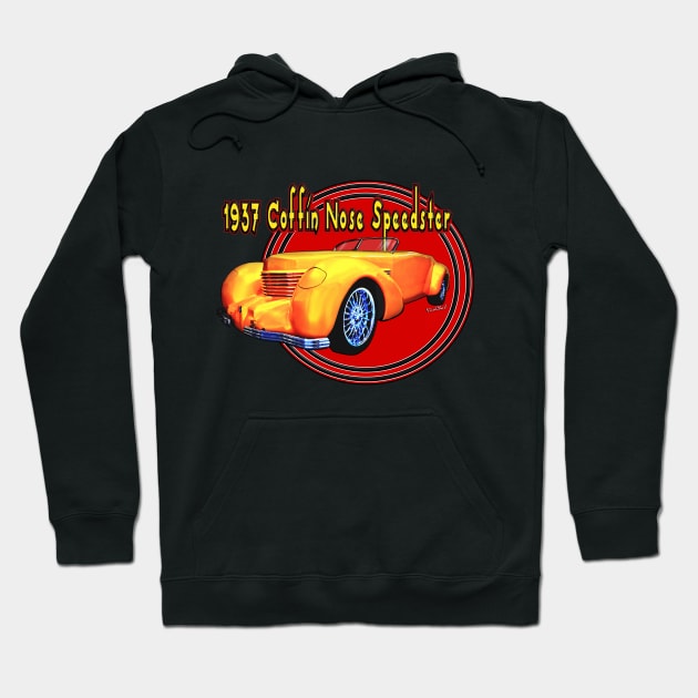 1937 Cord Coffin Nose Speedster Concours Hoodie by vivachas